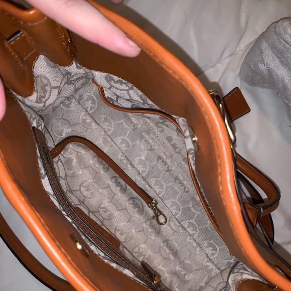 Michael Kors Hamilton East West Canvas Satchel - Picture 3 of 3